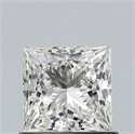 Natural Diamond 0.80 Carats, Princess with  Cut, J Color, VVS2 Clarity and Certified by GIA