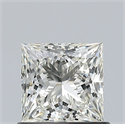 Natural Diamond 0.80 Carats, Princess with  Cut, J Color, VVS2 Clarity and Certified by GIA