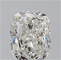 Natural Diamond 1.51 Carats, Cushion with  Cut, I Color, SI1 Clarity and Certified by GIA