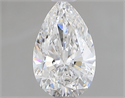 Natural Diamond 1.00 Carats, Pear with  Cut, E Color, SI2 Clarity and Certified by GIA