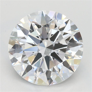 Picture of Lab Grown Diamond 2.51 Carats, Round with Ideal Cut, D Color, VVS1 Clarity and Certified by IGI