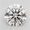 Lab Grown Diamond 1.51 Carats, Round with Ideal Cut, E Color, VVS2 Clarity and Certified by IGI