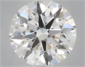 Lab Grown Diamond 1.10 Carats, Round with Ideal Cut, E Color, VVS2 Clarity and Certified by IGI