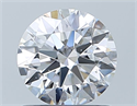 Natural Diamond 0.90 Carats, Round with Excellent Cut, D Color, VS2 Clarity and Certified by GIA