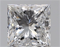 Natural Diamond 0.71 Carats, Princess with  Cut, D Color, VS2 Clarity and Certified by GIA