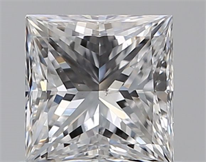 Picture of Natural Diamond 0.71 Carats, Princess with  Cut, D Color, VS2 Clarity and Certified by GIA