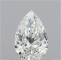 Natural Diamond 0.50 Carats, Pear with  Cut, H Color, VS2 Clarity and Certified by GIA