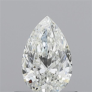 Picture of Natural Diamond 0.50 Carats, Pear with  Cut, H Color, VS2 Clarity and Certified by GIA