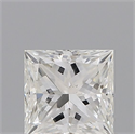 Natural Diamond 0.55 Carats, Princess with  Cut, G Color, VS2 Clarity and Certified by GIA