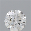 Natural Diamond 0.40 Carats, Round with Excellent Cut, F Color, SI1 Clarity and Certified by IGI
