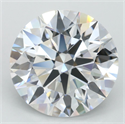Lab Grown Diamond 4.01 Carats, Round with Ideal Cut, D Color, IF Clarity and Certified by IGI