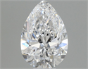 Natural Diamond 0.45 Carats, Pear with  Cut, D Color, VS2 Clarity and Certified by GIA