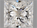 Natural Diamond 0.85 Carats, Princess with  Cut, E Color, VVS1 Clarity and Certified by GIA