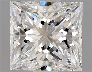 Picture of Natural Diamond 0.85 Carats, Princess with  Cut, E Color, VVS1 Clarity and Certified by GIA