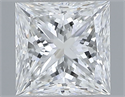 Natural Diamond 0.52 Carats, Princess with  Cut, G Color, VS1 Clarity and Certified by GIA
