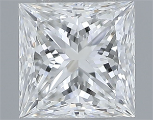 Picture of Natural Diamond 0.52 Carats, Princess with  Cut, G Color, VS1 Clarity and Certified by GIA