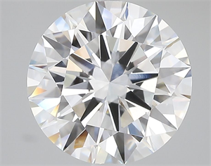 Picture of Lab Grown Diamond 4.06 Carats, Round with Ideal Cut, D Color, VVS2 Clarity and Certified by IGI