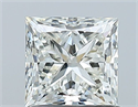 Natural Diamond 1.00 Carats, Princess with  Cut, H Color, VS1 Clarity and Certified by IGI