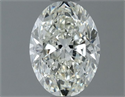 Natural Diamond 1.01 Carats, Oval with  Cut, H Color, VVS1 Clarity and Certified by IGI