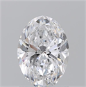 Natural Diamond 1.22 Carats, Oval with  Cut, D Color, SI1 Clarity and Certified by GIA