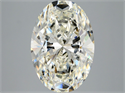 Natural Diamond 5.01 Carats, Oval with  Cut, J Color, SI2 Clarity and Certified by HRD