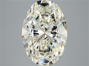 Picture of Natural Diamond 5.01 Carats, Oval with  Cut, J Color, SI2 Clarity and Certified by HRD