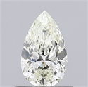 Natural Diamond 0.40 Carats, Pear with  Cut, K Color, SI2 Clarity and Certified by GIA