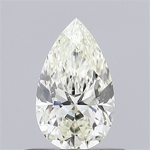 Picture of Natural Diamond 0.40 Carats, Pear with  Cut, K Color, SI2 Clarity and Certified by GIA
