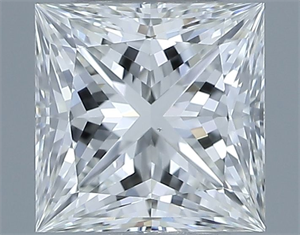 Picture of Natural Diamond 0.60 Carats, Princess with  Cut, G Color, VS1 Clarity and Certified by IGI