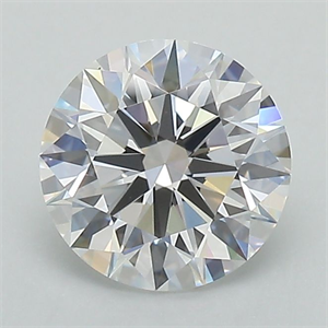 Picture of Lab Grown Diamond 1.36 Carats, Round with Ideal Cut, E Color, VS1 Clarity and Certified by IGI