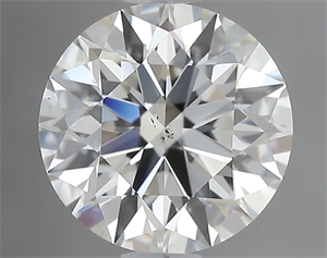 Picture of Natural Diamond 1.16 Carats, Round with Excellent Cut, J Color, SI1 Clarity and Certified by GIA
