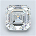 Natural Diamond 3.26 Carats, Asscher with  Cut, G Color, VS1 Clarity and Certified by GIA