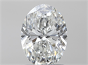 Natural Diamond 1.20 Carats, Oval with  Cut, I Color, VVS2 Clarity and Certified by GIA