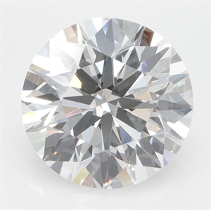 Picture of Lab Grown Diamond 3.26 Carats, Round with Ideal Cut, D Color, IF Clarity and Certified by IGI