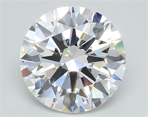Picture of Lab Grown Diamond 3.51 Carats, Round with Ideal Cut, D Color, VS2 Clarity and Certified by IGI
