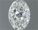 Natural Diamond 1.30 Carats, Oval with  Cut, H Color, VS2 Clarity and Certified by GIA