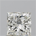 Natural Diamond 1.01 Carats, Princess with  Cut, K Color, SI1 Clarity and Certified by GIA