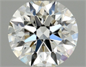 Natural Diamond 0.50 Carats, Round with Excellent Cut, H Color, VVS1 Clarity and Certified by GIA