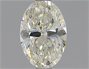 Natural Diamond 0.90 Carats, Oval with  Cut, L Color, SI1 Clarity and Certified by GIA