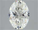Natural Diamond 3.01 Carats, Oval with  Cut, G Color, SI2 Clarity and Certified by GIA