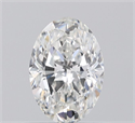 Natural Diamond 0.56 Carats, Oval with  Cut, F Color, VS2 Clarity and Certified by IGI