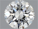 Natural Diamond 0.75 Carats, Round with Excellent Cut, E Color, VVS2 Clarity and Certified by GIA