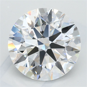 Picture of Lab Grown Diamond 3.32 Carats, Round with Ideal Cut, D Color, IF Clarity and Certified by IGI
