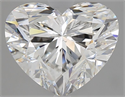 Natural Diamond 2.80 Carats, Heart with  Cut, F Color, VS2 Clarity and Certified by GIA