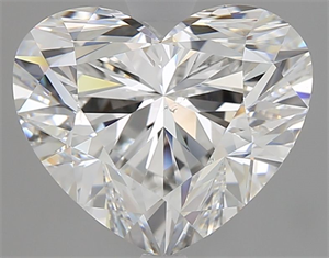 Picture of Natural Diamond 2.80 Carats, Heart with  Cut, F Color, VS2 Clarity and Certified by GIA