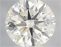 Natural Diamond 0.90 Carats, Round with Excellent Cut, I Color, VVS1 Clarity and Certified by IGI