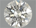 Natural Diamond 0.61 Carats, Round with Excellent Cut, M Color, VVS1 Clarity and Certified by GIA