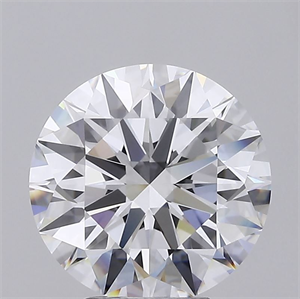 Picture of Lab Grown Diamond 5.05 Carats, Round with Ideal Cut, D Color, VVS2 Clarity and Certified by IGI