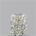 Natural Diamond 0.53 Carats, Radiant with  Cut, K Color, VVS1 Clarity and Certified by GIA