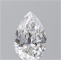Natural Diamond 0.70 Carats, Pear with  Cut, D Color, VVS1 Clarity and Certified by GIA